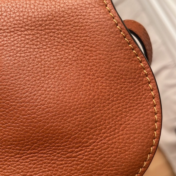 SALE! Chloe Marcie small leather saddle bag, brown/tan - excellent condition! - Picture 16 of 16